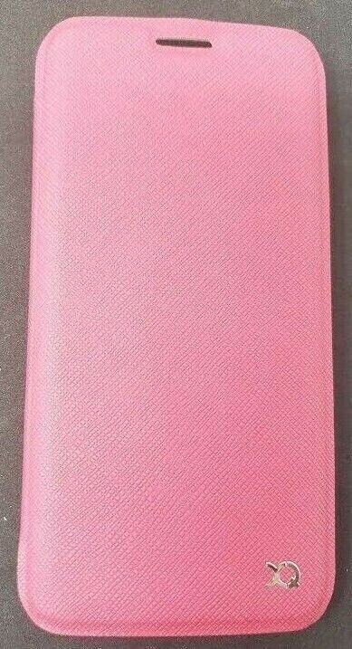 Pink Xqisit Flap Cover Adour Protective Book Case For Samsung Galaxy S7 Edge