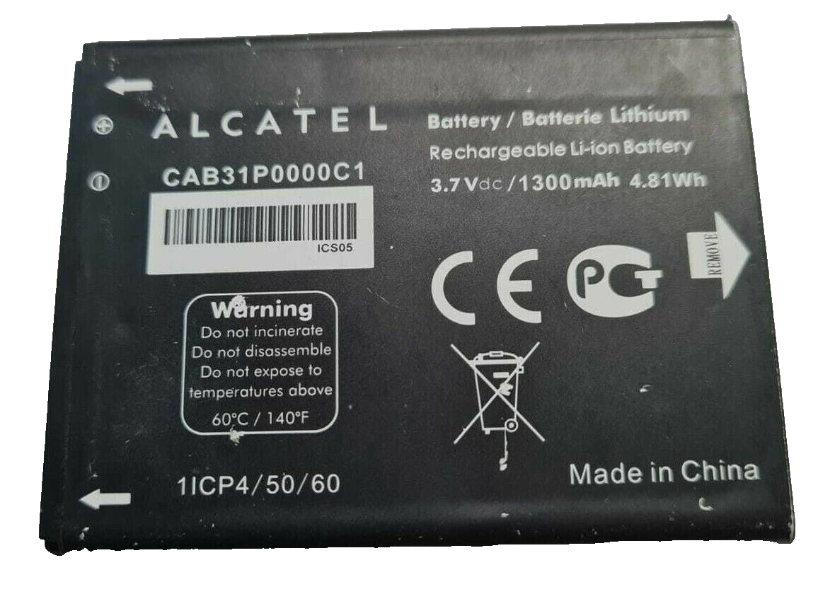 Battery CAB31P0000C4 For Alcatel One Touch 918N Original Replacement 1300mAh