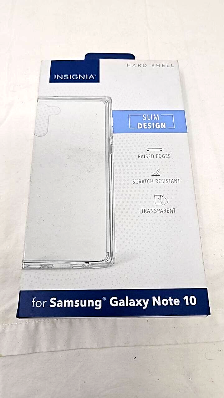 Insignia Hard Shell Protective Case for Samsung Galaxy Note 10 Clear Back Cover