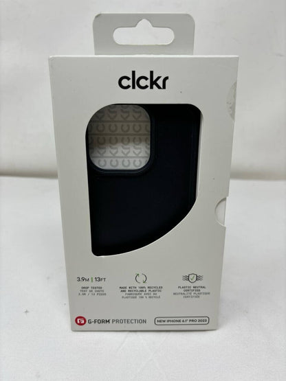 Clckr G-Form Protection Case iPhone 15 Pro 6.1" 2023 Shockproof Cover Solid Blac