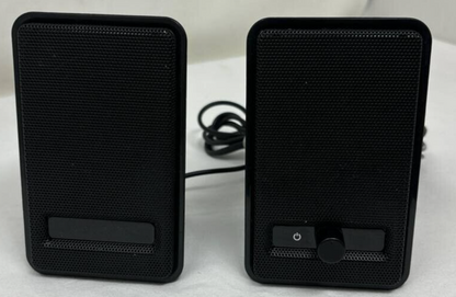 Amazon Basics A100 Multimedia Desktop Speakers USB for Laptop Computer PC