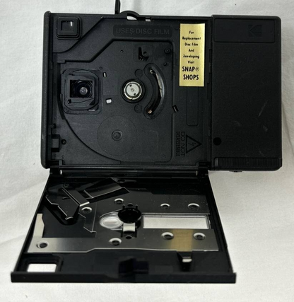 Kodak Disc 3000 Disc Film Format Retro Camera Vintage 58° Angle of View Black