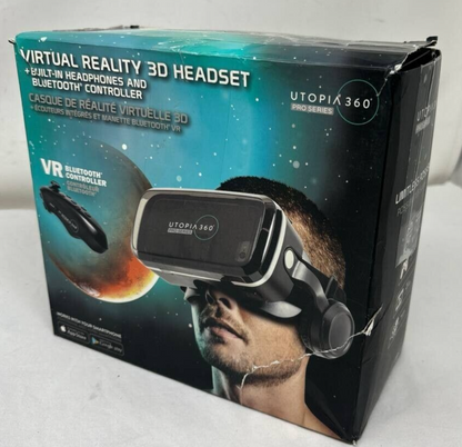 Utopia 360 VR 3D Virtual Reality Headset for Games Movies iPhone Android