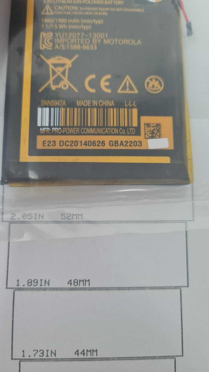 Battery EL40 Fits Motorola Moto E XT830C XT1021 XT1022 XT1025 Original 1980mAh