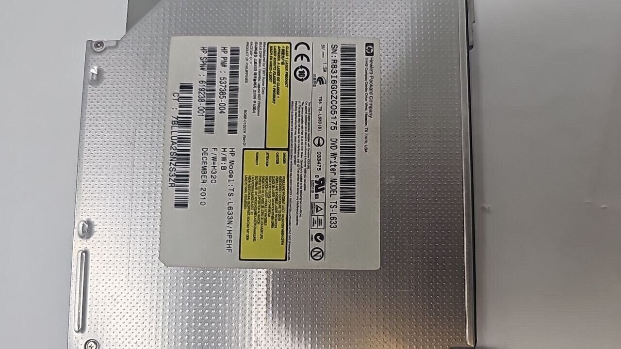 HP TS-L633 Optical Drive DVD-RW Burner Writer SATA Notebook Laptop 574285-FC1