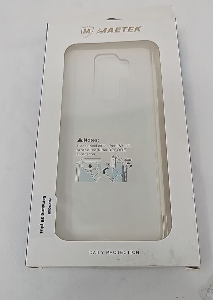 Maetek Clear Case Transparent Cover for Samsung Galaxy S9 + Plus SM-G965