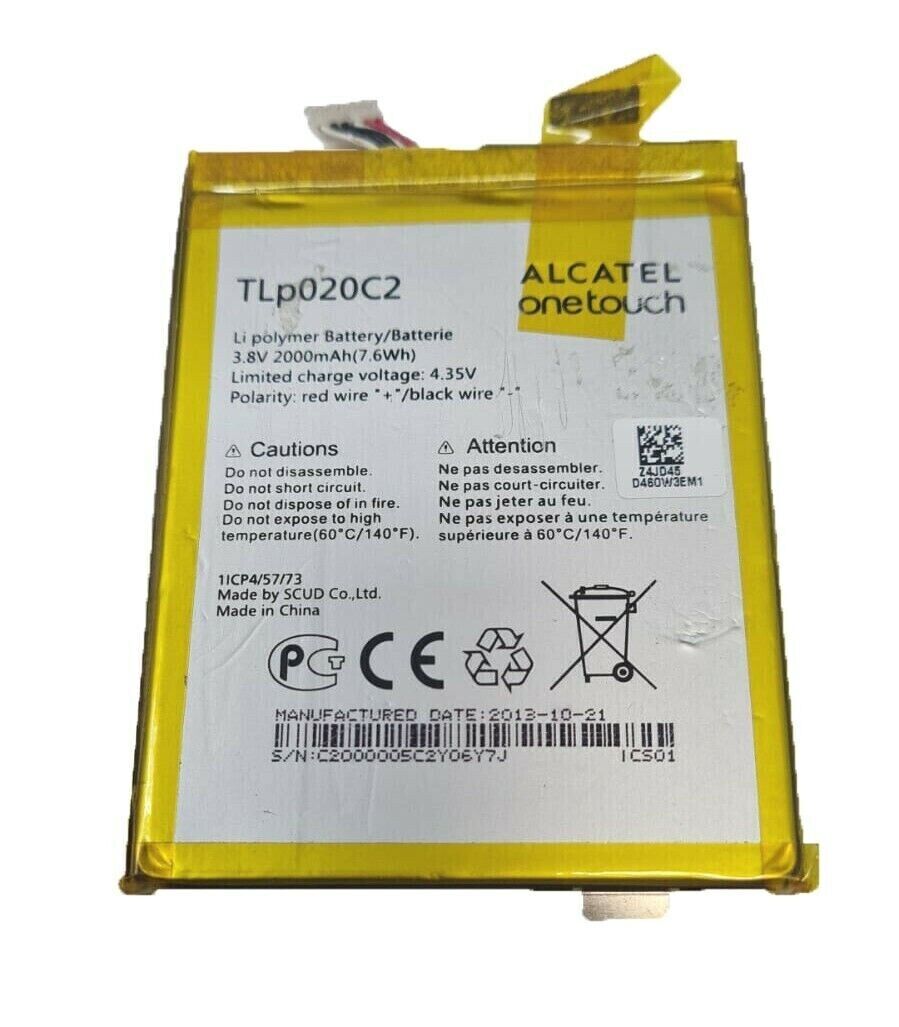 Original Battery TLP020C2 For Alcatel One Touch Idol X 6040 6040A 6040D 6040X