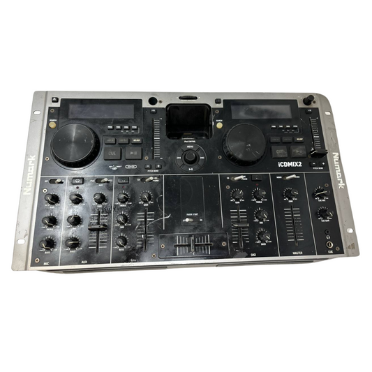 Numark iCDMIX2 Dual 2 Channel System CD iPod DJ Controller with Integrated Mixer