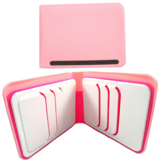 Wallet Silicone Rubber Recycled Soft Pink Money Credit Card ID Holder Bifold
