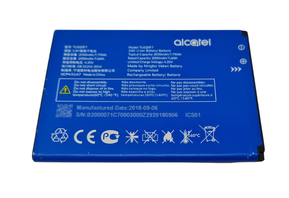 Battery TLi020F7 For Alcatel One Touch Pixi 4 Pixi 5 Tetra 4047 5044 5045 5041C