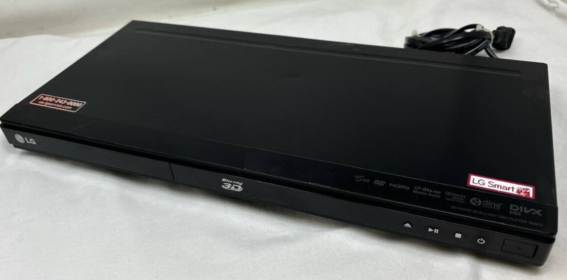 LG BD670 3D Blu-Ray Disc DVD Player Full HD 1080P WiFi Netflix Streaming