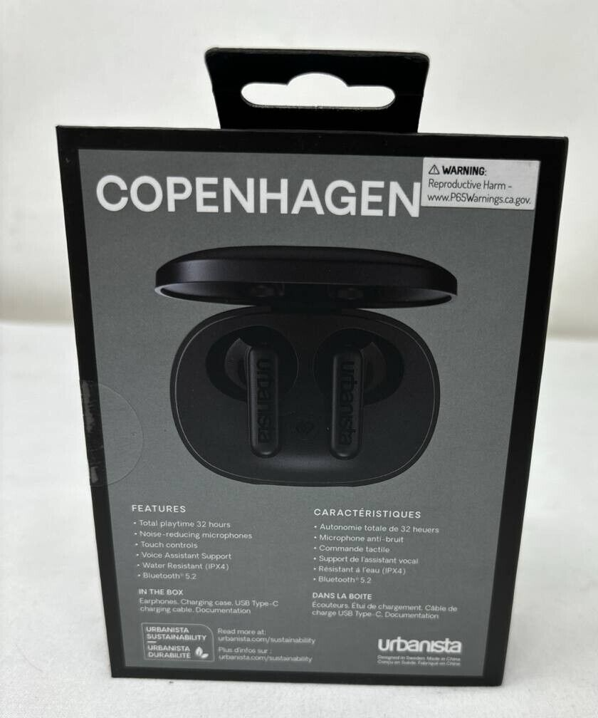 Urbanista Copenhagen True Wireless Earbuds In Ear Headphones Noise Cancelling