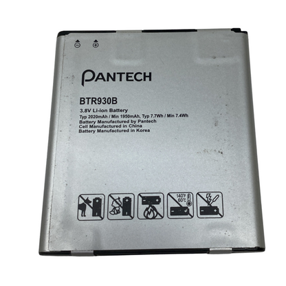 Battery BTR930B For Pantech Perception Premia ADR90L V 4G  2020mAh 3.8V Original