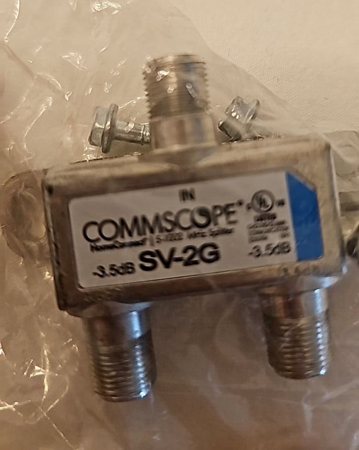 CommScope SV-2G Digital Cable Coaxial Splitter 2 Way 5-1002 MHz Comcast Xfinity