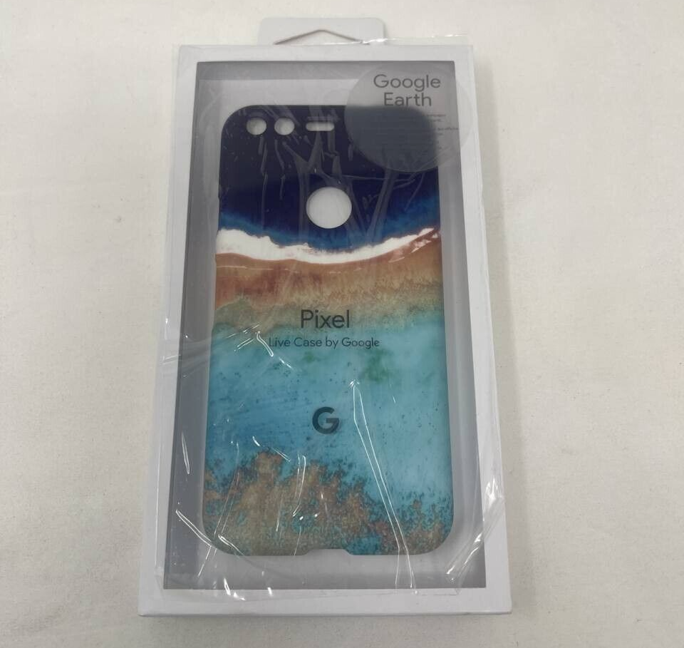 Google Earth Live River Protective Case for Pixel 2 XL Back Cover Blue Orange