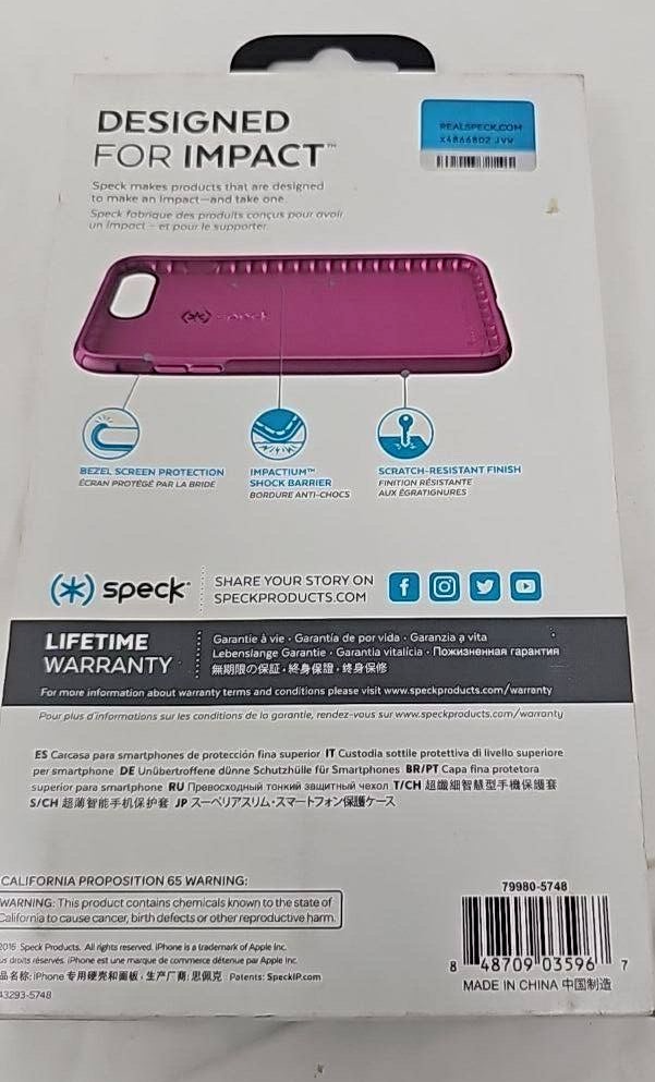 Speck Presidio Case for iPhone 6 6s 7 8 Plus Slim Protection Syrah Purple Pink