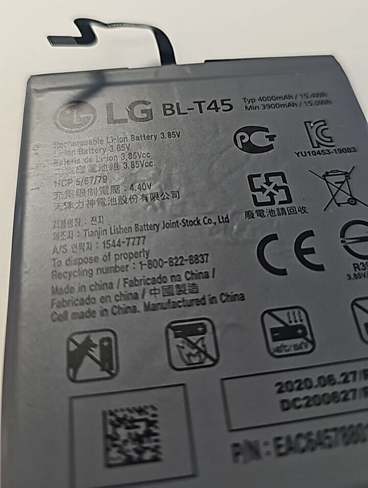 Battery BL-T45 for LG Q70 K50s K51 K500  LM-Q730 Li-Ion 4000mAh 3.85V Original