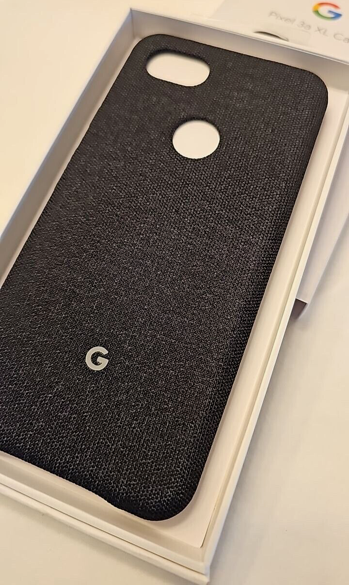 Fabric Case for Google Pixel 3a XL Protective Back Cover Carbon Black Original