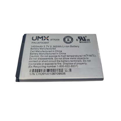 Battery UMX BTR209 For Unimax PCD U670C U670CBAT U670 1450mAh Genuine