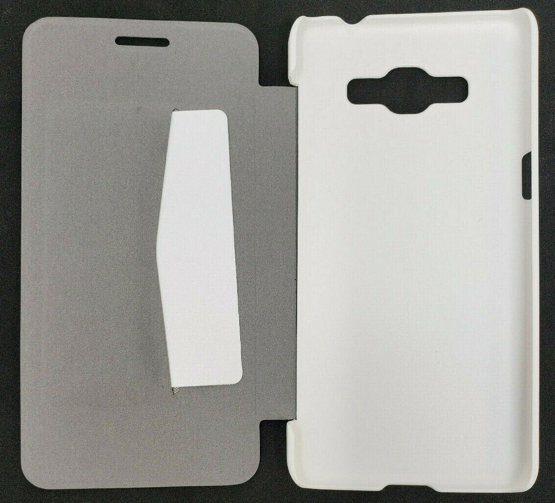 White Xqisit Folio Case Rana for Samsung Galaxy Grand Prime G530 Book Cover