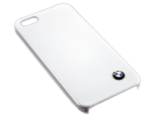 White Hard Plastic Gloss BMW Logo Hard Case for Apple iPhone 5 5S Original