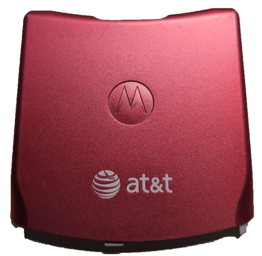 Back Door Rear Red Battery Cover Fits Motorola Razr V3g Only AT&T Carrier