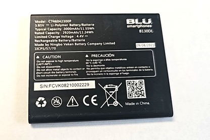 Battery C746042300P for BLU View 2 B130DL B131DL 3000mAh Original  Genuine