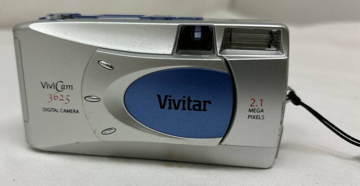 Vivitar ViviCam 3625 Digital Camera Compact 2.1MP 2x Digital Zoom 1.6" Screen