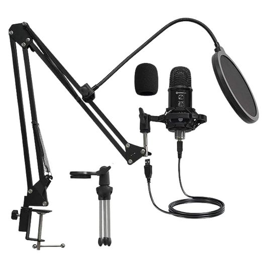 Mirfak Audio TU1 Desktop Professional Microphone Condenser Tripod Arm Stand Kit