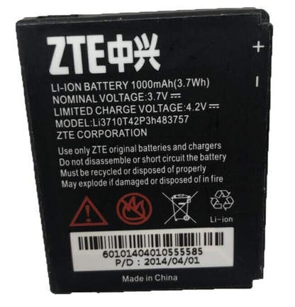 Battery li3710t42p3h483757 for ZTE Z431 Z433 Altair F555 Original