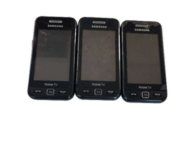 3 Lot Samsung GT S5233T Wholesale Used need Repair for Parts Mobile TV Phone