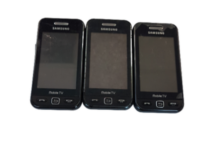 3 Lot Samsung GT S5233T Wholesale Used need Repair for Parts Mobile TV Phone