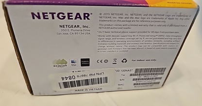 NetGear EX3700 WiFi Range Extender Internet Booster Amplifier AC750 Wall In