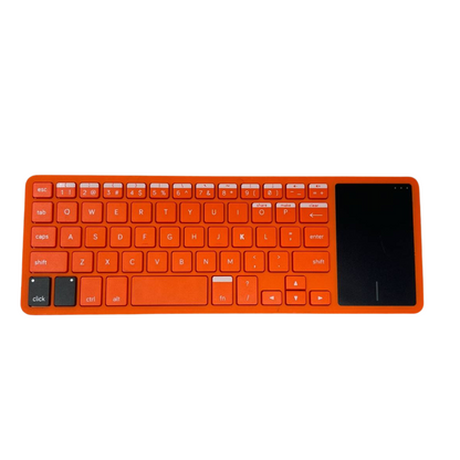 Kano Wireless Keyboard USB QWERTY with Touch Pad KC-KBR101 Orange for Laptop PC