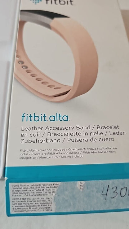 Fitbit Alta Leather Sport Wrist Band Watch Fitness Replacement Blush Pink Large