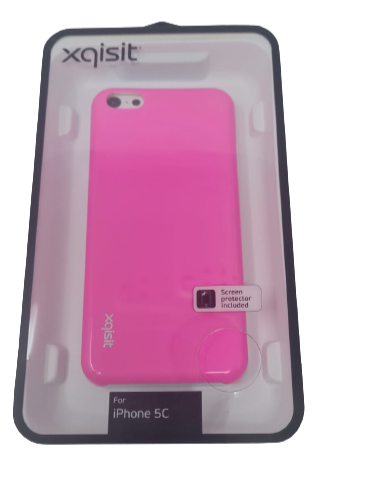 Xqisit Back Case for Apple iPhone 5C Hard Protective Cover Fucsia Pink