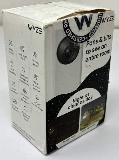 Wyze Cam Pan v2 1080p HD Indoor Smart Home Camera Color Night Vision WiFi Audio