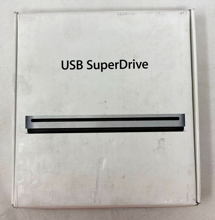 Apple USB Superdrive Player External Drive CD DVD Reader Silver for Mac Read