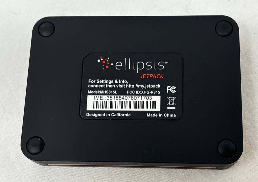 Verizon MHS815L Ellipsis Jetpack 4G LTE Mobile Wi-Fi Hotspot Modem Internet