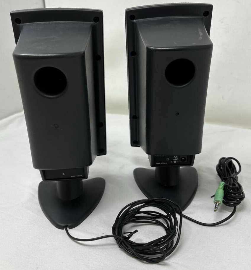 Cyber Acoustics CA-2100 Computer Speaker System 24W for Wired  Desktop PC READ