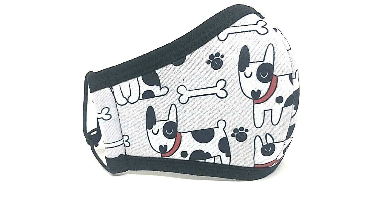 Adjustable Face Mask Dog Bone Cute Vet M Adult Youth Washables for Winter