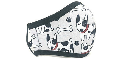 Adjustable Face Mask Dog Bone Cute Vet M Adult Youth Washables for Winter