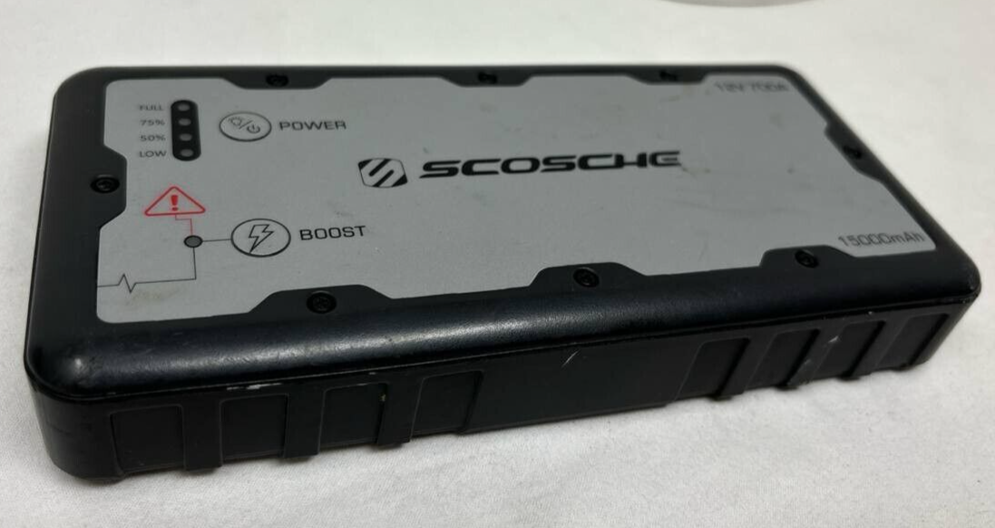 Scosche PBJ700 PowerUp 700 Portable Car Jump Starter USB LED Power Bank READ