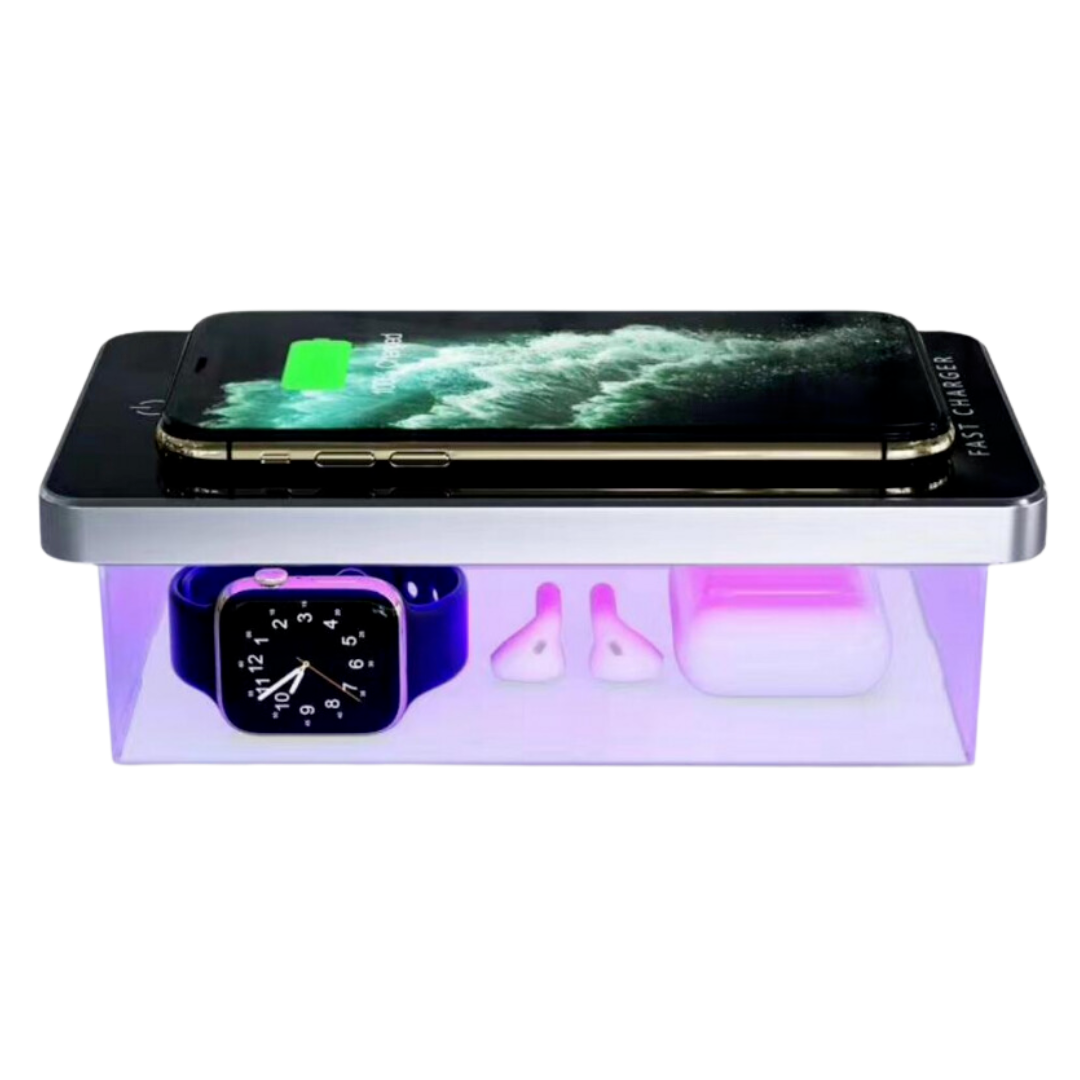 Flyzon Portable Travel UV Disinfection Sterilization and Wireless Mobile Charger