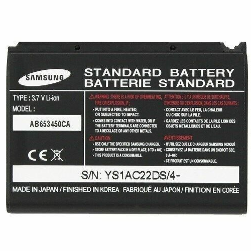 Battery AB653450CA 1300mAh For Samsung Blackjack i607 Ace i325 Access A827 OEM