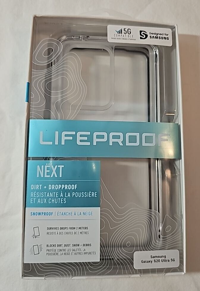 LifeProof Next Case Samsung Galaxy S20 Ultra 5G Black Crystal Clear SM-G988