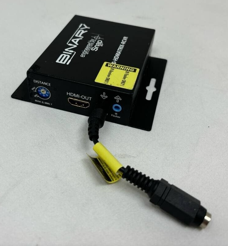 Binary 300 Series HDMI Over Single Cat5e/6 Balun IR Receiver Wired Black