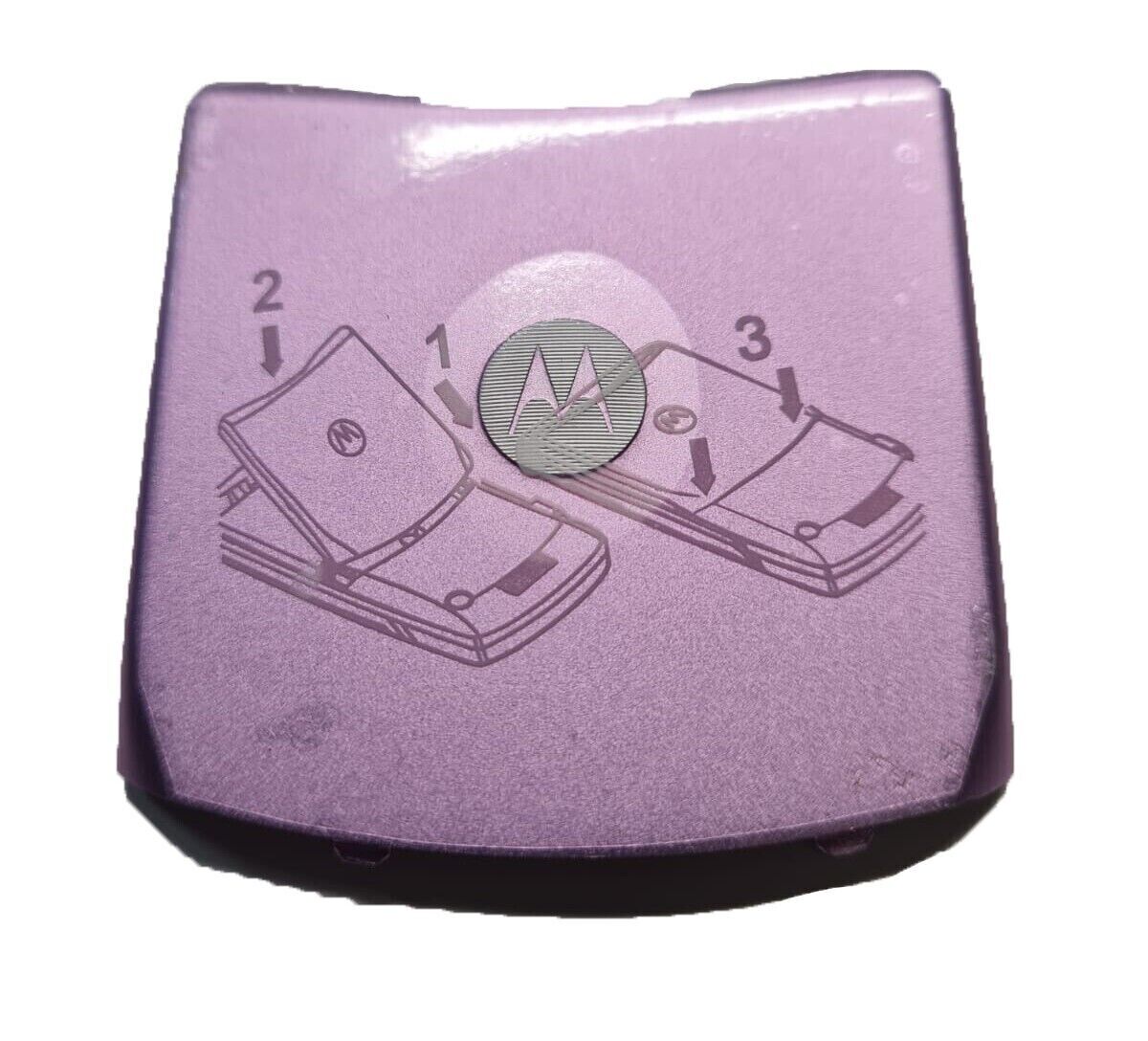 Back Door Battery Cover Rear Fits Motorola Razr V3m Verizon Pink Purple