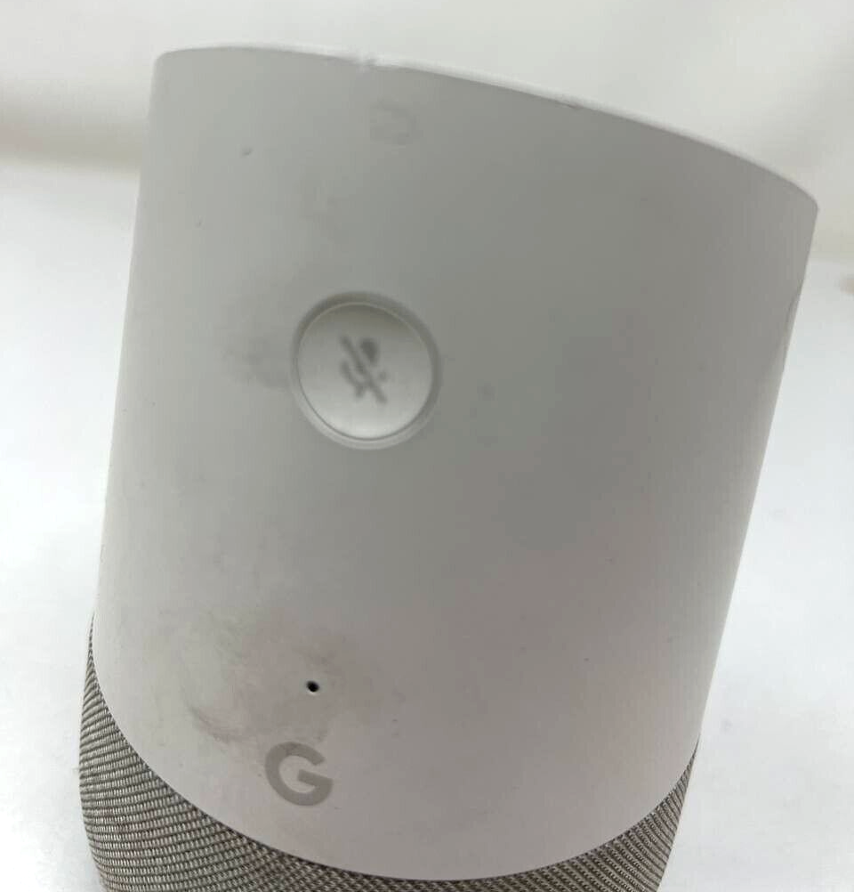 Google GGA3A00417A14 Home Wireless Speaker Smart Assistant Handsfree White Slate