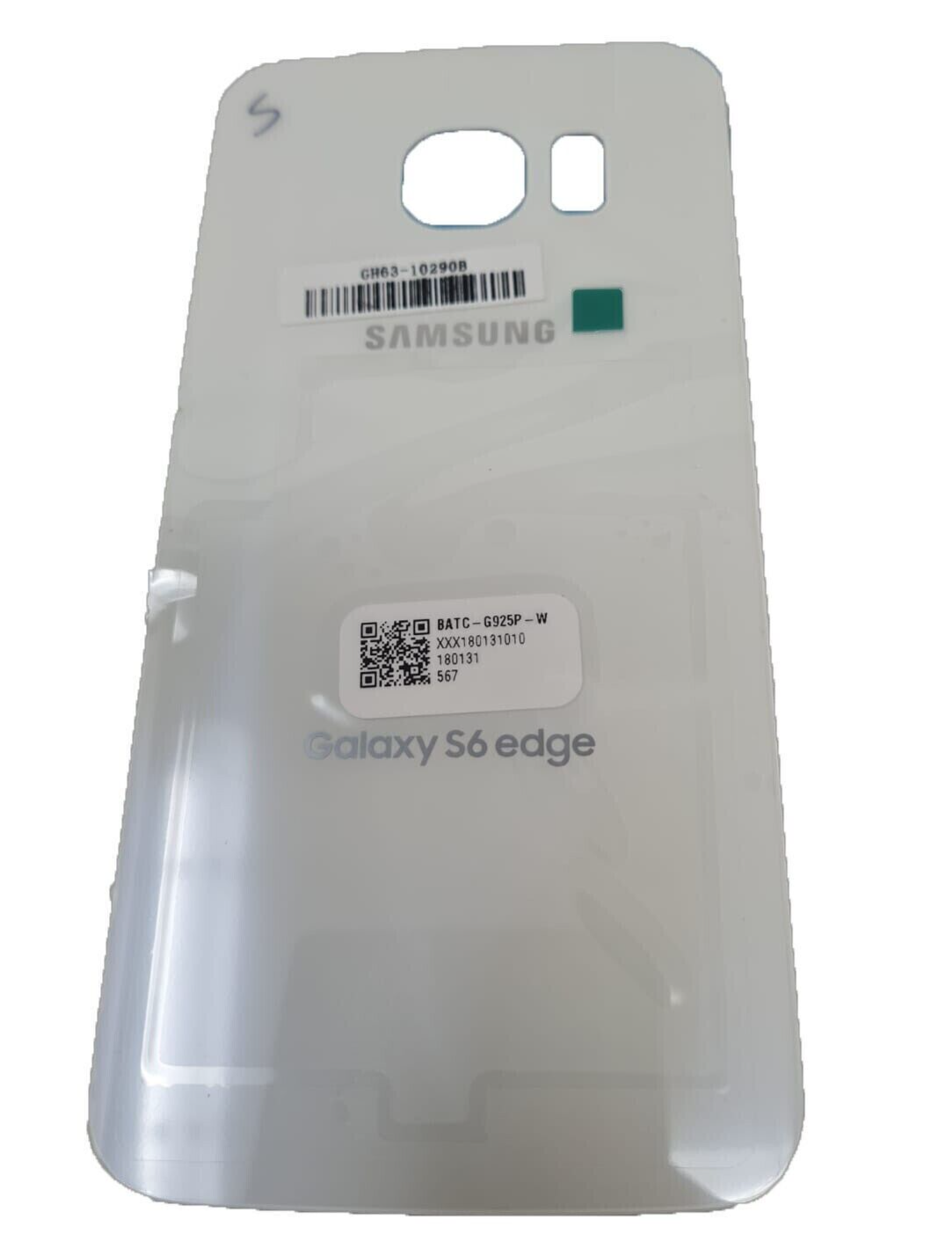 Samsung Galaxy S6 Edge G925P Back Cover Door Glass Replace Housing White Genuine